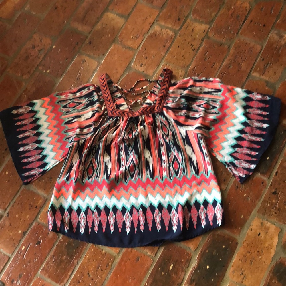Sugar Lips Aztec print top